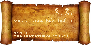 Keresztessy Kálmán névjegykártya