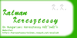 kalman keresztessy business card